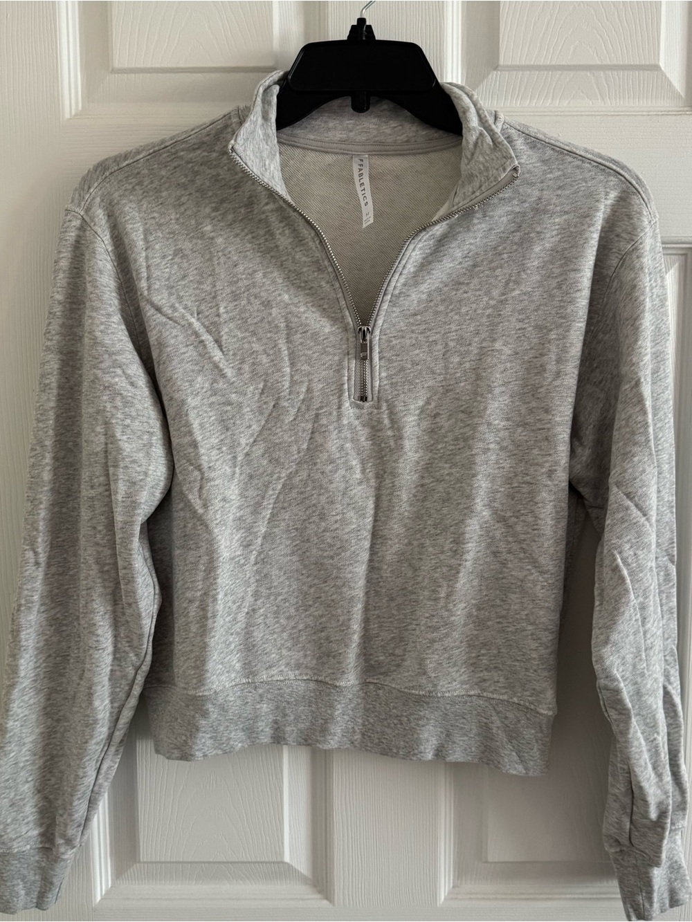 Fabletics cotton terry half-zip sweatshirt